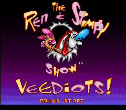 The Ren & Stimpy Show - Veediots! Title Screen
